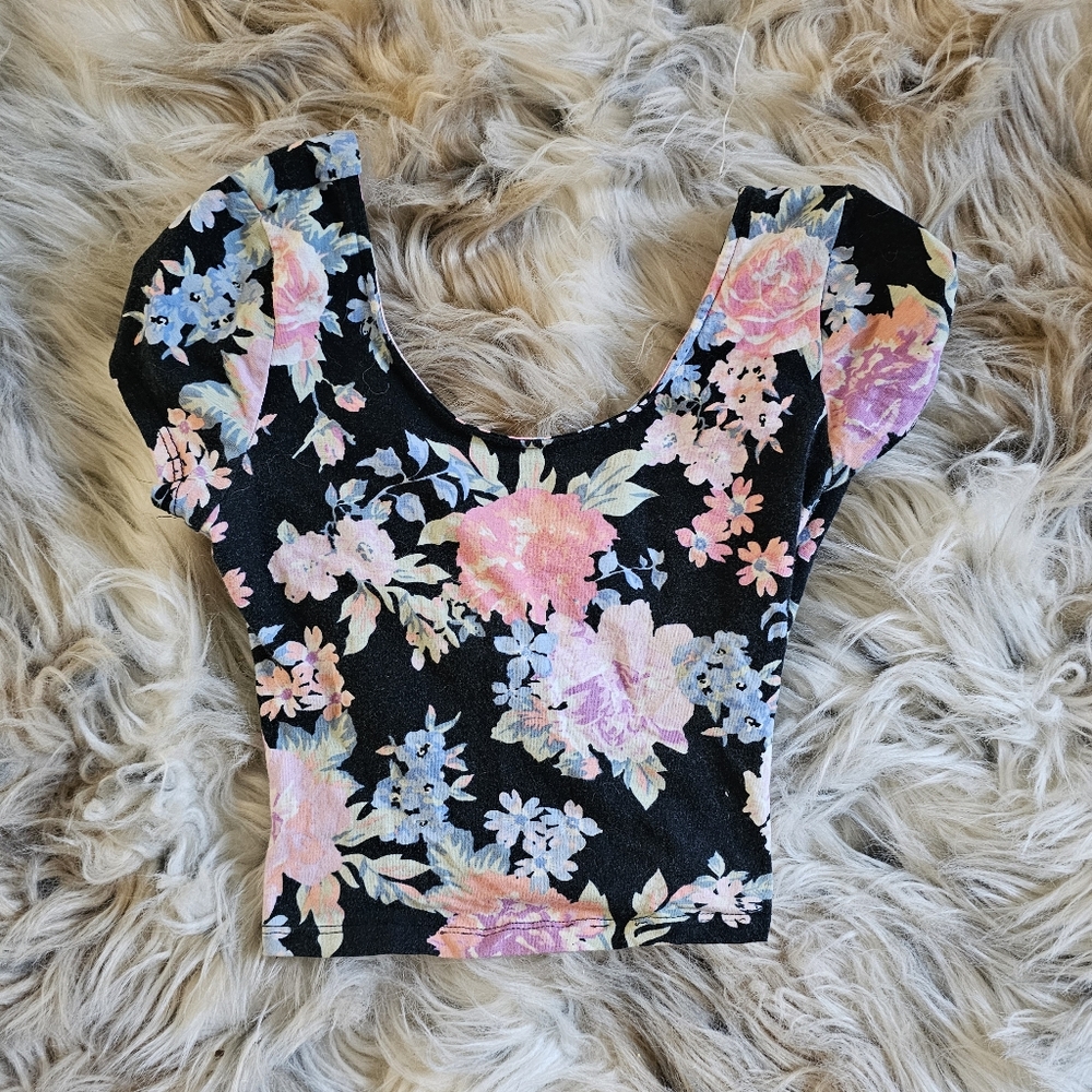 Garage Floral Crop Top